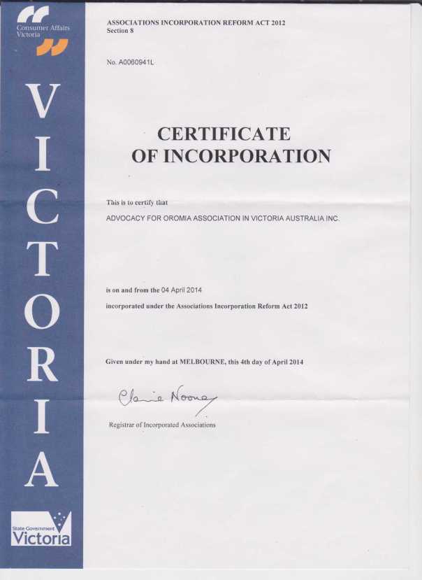 A4O Certificate 001
